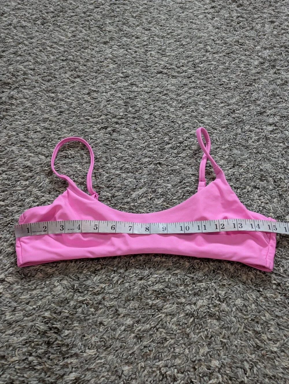 Aerie Pink Scoop Spaghetti Strap Bikini Top M